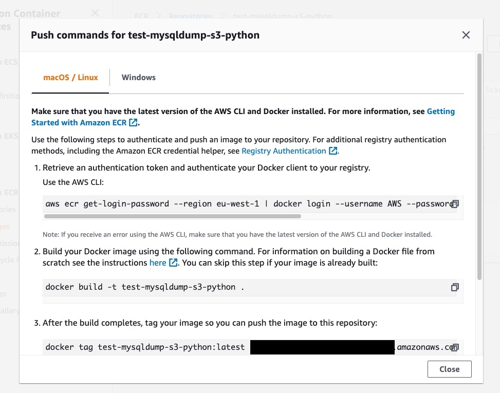 Push image to Container Registry