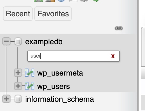 wordpress users table